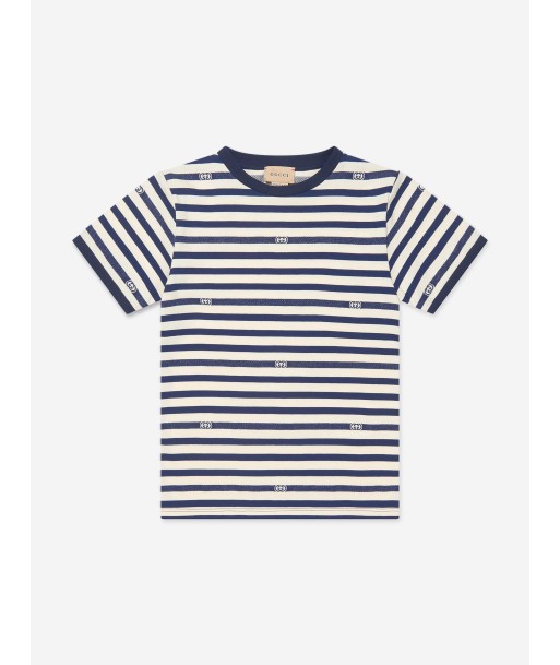 Gucci Boys Striped Logo T-Shirt Par le système avancé 