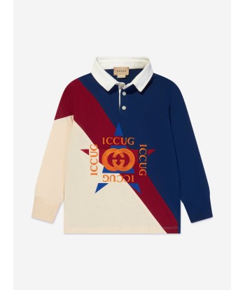 Gucci Boys Long Sleeve Logo Polo Shirt livraison et retour toujours gratuits