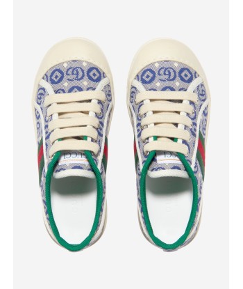 Gucci Kids Tennis 1977 Trainers in Blue pas cher chine