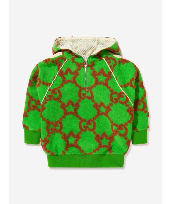 Gucci Boys Wool GG And Star Jacquard Hoodie shop