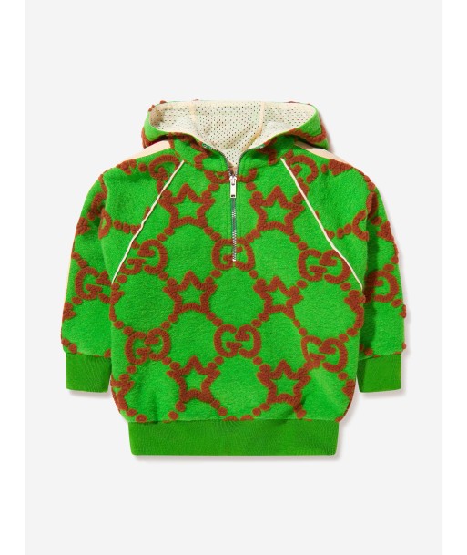 Gucci Boys Wool GG And Star Jacquard Hoodie shop