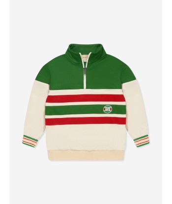 Gucci Boys Technical Jersey Half Zip Sweatshirt les ctes