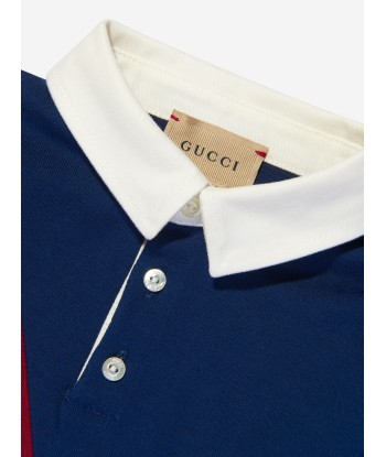 Gucci Baby Boys Long Sleeve Logo Polo Shirt l'achat 