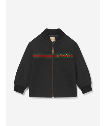 Gucci Baby Boys Web Stripe And Horsebit Bomber Jacket pour bénéficier 