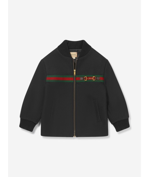 Gucci Baby Boys Web Stripe And Horsebit Bomber Jacket pour bénéficier 