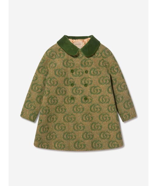 Gucci Baby Boys Wool GG Logo Coat 2023