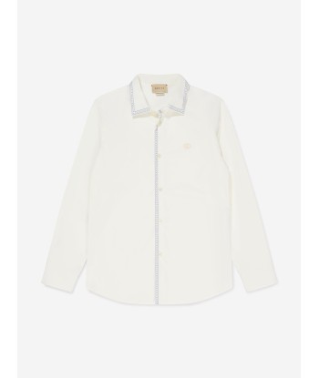 Gucci Boys Embroidered Long Sleeve Shirt Vous souhaitez 