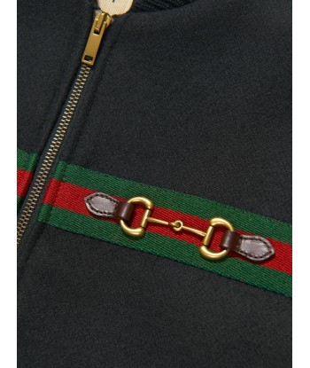 Gucci Baby Boys Web Stripe And Horsebit Bomber Jacket pour bénéficier 