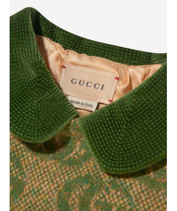 Gucci Baby Boys Wool GG Logo Coat 2023