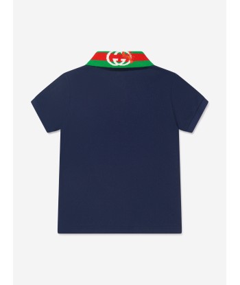 Gucci Boys Logo Polo Shirt brillant des détails fins