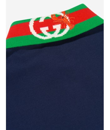 Gucci Boys Logo Polo Shirt brillant des détails fins