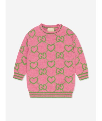 Gucci Baby Girls Wool Intarsia Jumper soldes