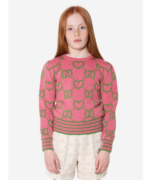 Gucci Girls Wool Wool Intarsia Jumper 50% de réduction en Octobre 2024