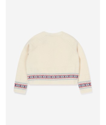 Gucci Baby Girls Wool Jacquard Cardigan pas chere