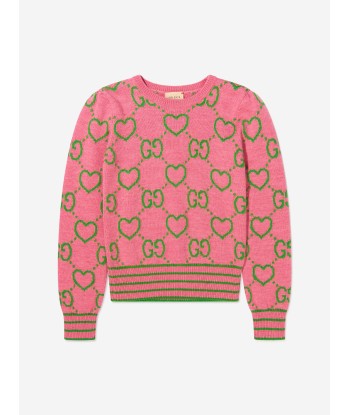 Gucci Girls Wool Wool Intarsia Jumper 50% de réduction en Octobre 2024