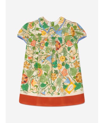 Gucci Girls Silk Floral Print Dress Par le système avancé 