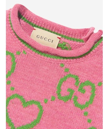 Gucci Baby Girls Wool Intarsia Jumper soldes