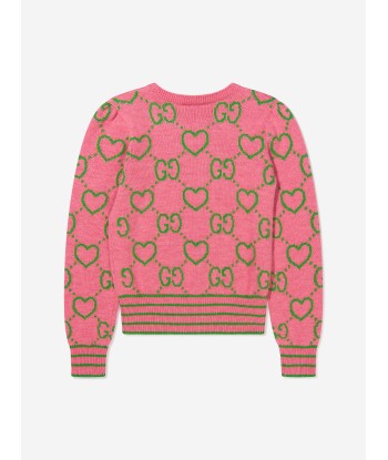 Gucci Girls Wool Wool Intarsia Jumper 50% de réduction en Octobre 2024