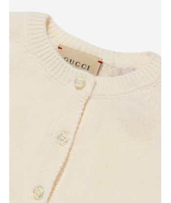 Gucci Baby Girls Wool Jacquard Cardigan pas chere