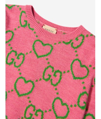 Gucci Girls Wool Wool Intarsia Jumper 50% de réduction en Octobre 2024