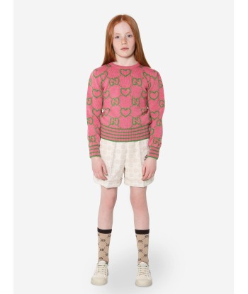 Gucci Girls Wool Wool Intarsia Jumper 50% de réduction en Octobre 2024