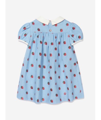 Gucci Baby Girls Strawberry GG Lamè Dress Les magasins à Paris