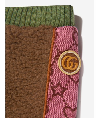 Gucci Girls Fleece Logo Trim Pants store