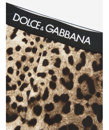 Dolce & Gabbana Girls Leopard Print Leggings in Beige Amélioration de cerveau avec