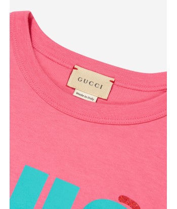 Gucci Girls Love Print Logo T-Shirt acheter