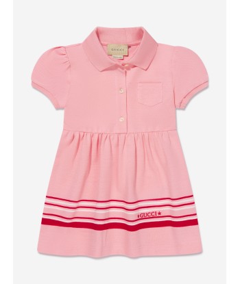 Gucci Baby Girls Cotton Piquet Striped Dress En savoir plus