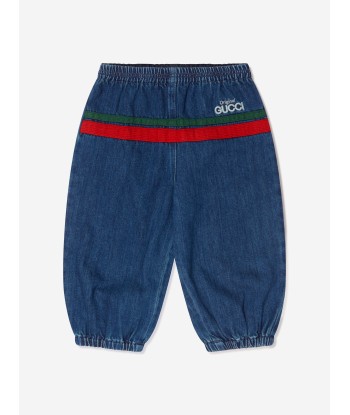 Gucci Baby Denim Logo Trousers Fin de série