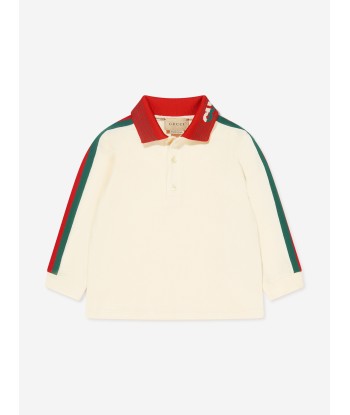 Gucci Baby Boys Long Sleeve Logo Polo Shirt les ctes