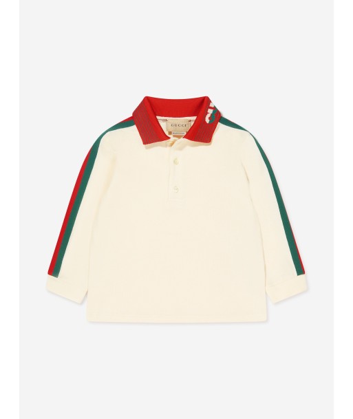 Gucci Baby Boys Long Sleeve Logo Polo Shirt les ctes