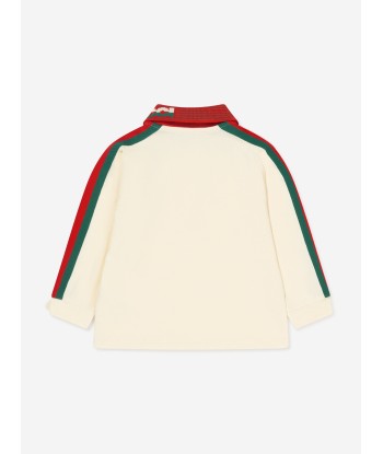 Gucci Baby Boys Long Sleeve Logo Polo Shirt les ctes