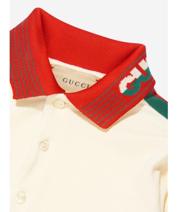 Gucci Baby Boys Long Sleeve Logo Polo Shirt les ctes