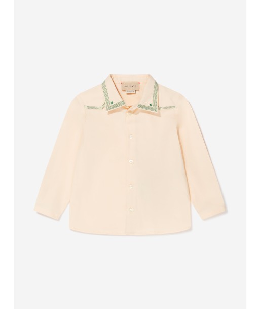 Gucci Baby Boys Embroidered Shirt Les magasins à Paris et en Île-de-France