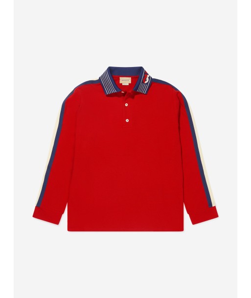 Gucci Boys Long Sleeve Logo Polo Shirt l'évolution des habitudes 