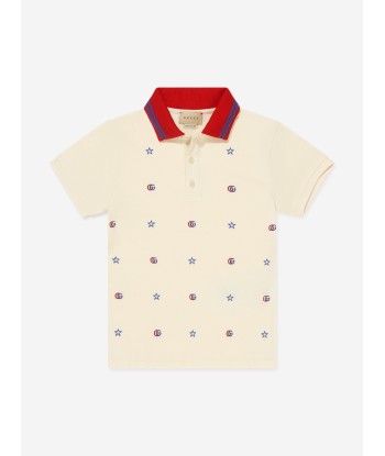 Gucci Boys G Stars Embroidered Polo Shirt votre