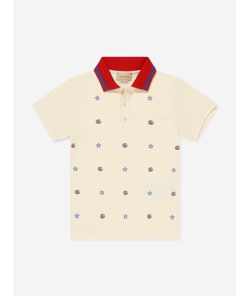 Gucci Boys G Stars Embroidered Polo Shirt votre