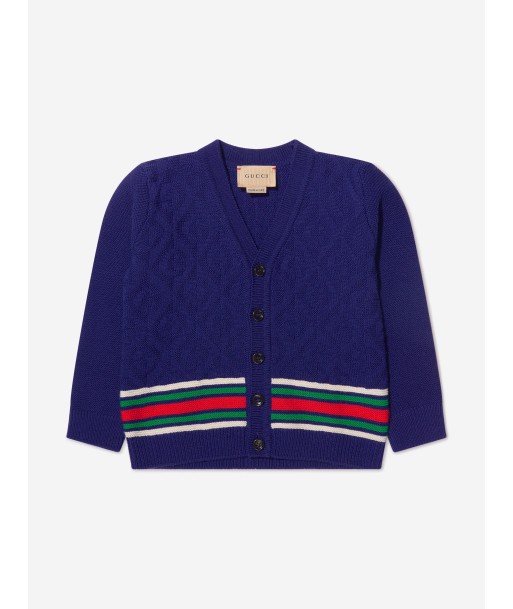 Gucci Baby Boys Wool GG Link Striped Cardigan l'évolution des habitudes 