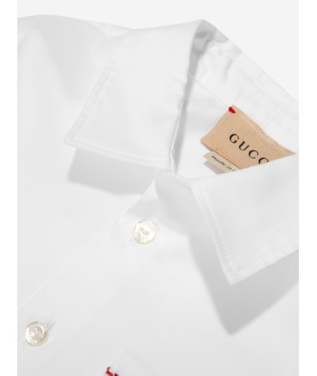 Gucci Baby Boys Long Sleeve Logo Shirt acheter en ligne