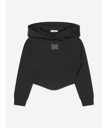 Dolce & Gabbana Girls Corset Hoodie in Black des créatures d'habitude