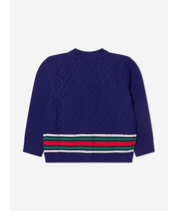 Gucci Baby Boys Wool GG Link Striped Cardigan l'évolution des habitudes 