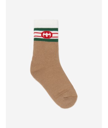 Gucci Baby Interlocking G Socks in Brown la chaussure