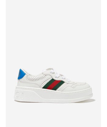 Gucci Kids Leather Web Chunky Trainers Economisez 