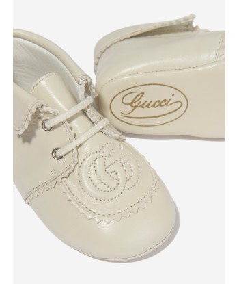 Gucci Baby Leather GG Logo Booties vente chaude votre 