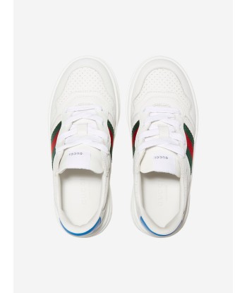 Gucci Kids Leather Web Chunky Trainers Economisez 