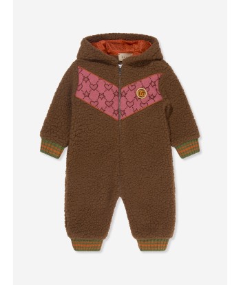 Gucci Baby Girls Faux Fur Hearts And Stars Coverall offre 