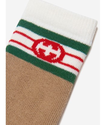 Gucci Baby Interlocking G Socks in Brown la chaussure