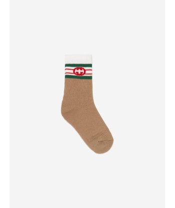 Gucci Baby Interlocking G Socks in Brown la chaussure